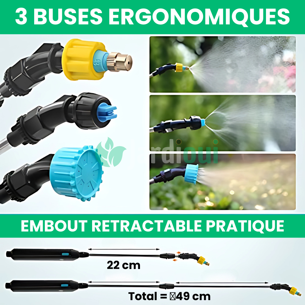 Pulverizador de riego eléctrico