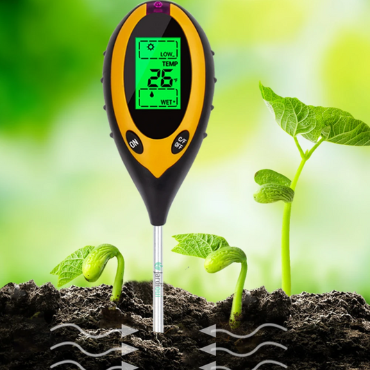 Medidor de PH del suelo digital multifunción 4 en 1