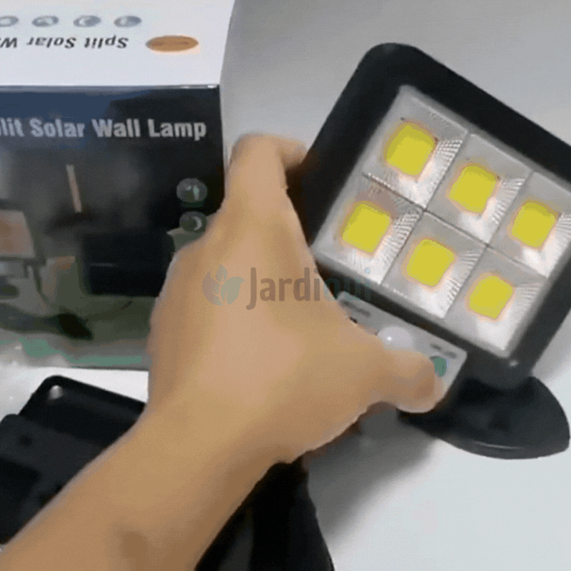 Potente lámpara solar con sensor de movimiento