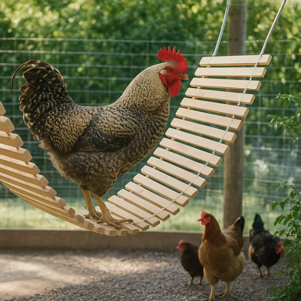 Columpio Natural Suspendido para Pollos