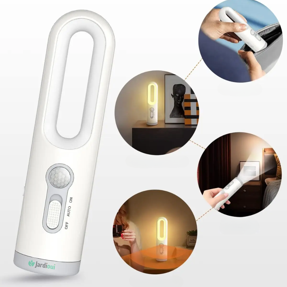 Lámpara de Noche con Detector de Movimiento Recargable
