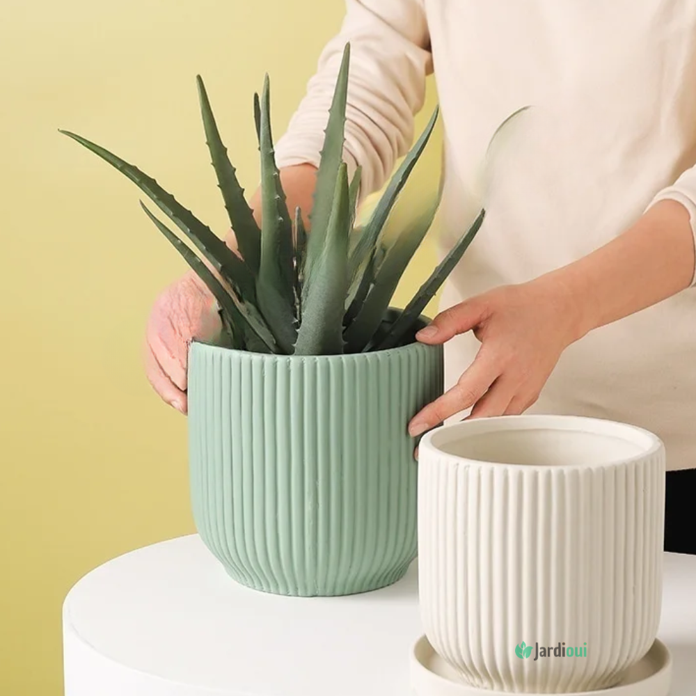 Pot de Fleur en Céramique Élégant