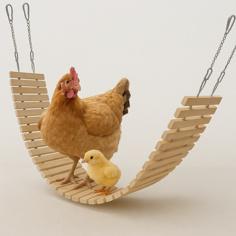 Columpio Natural Suspendido para Pollos