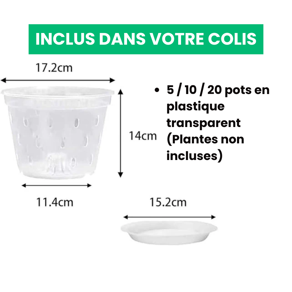 Macetas de cultivo transparentes aireadas de primera calidad