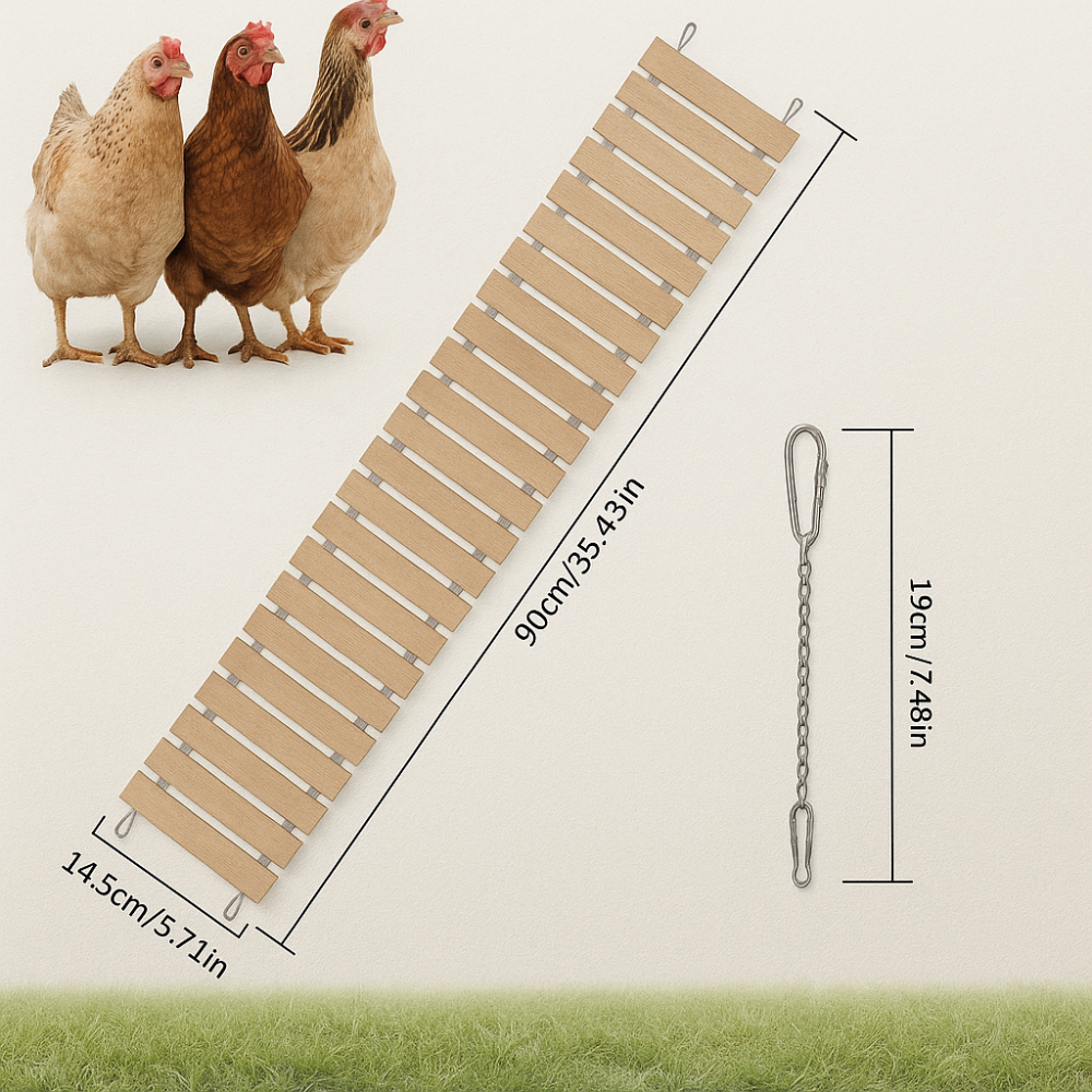 Columpio Natural Suspendido para Pollos