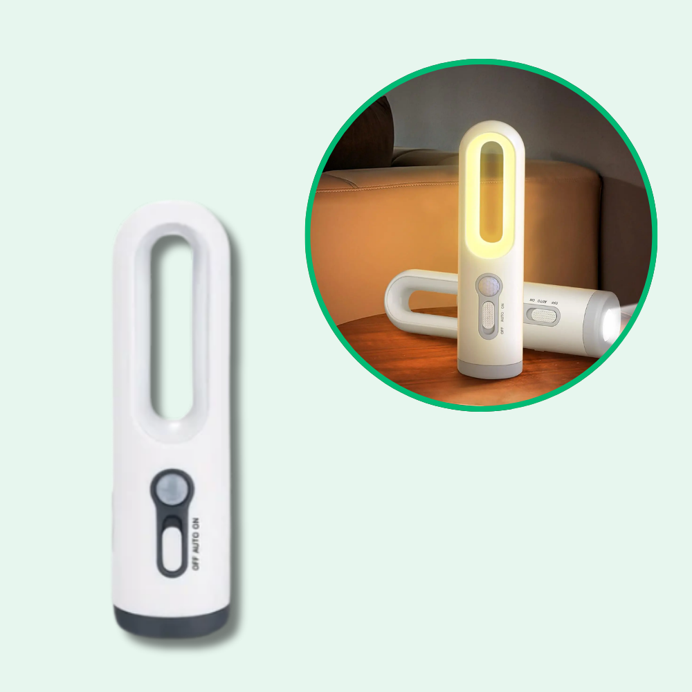 Lámpara de Noche con Detector de Movimiento Recargable