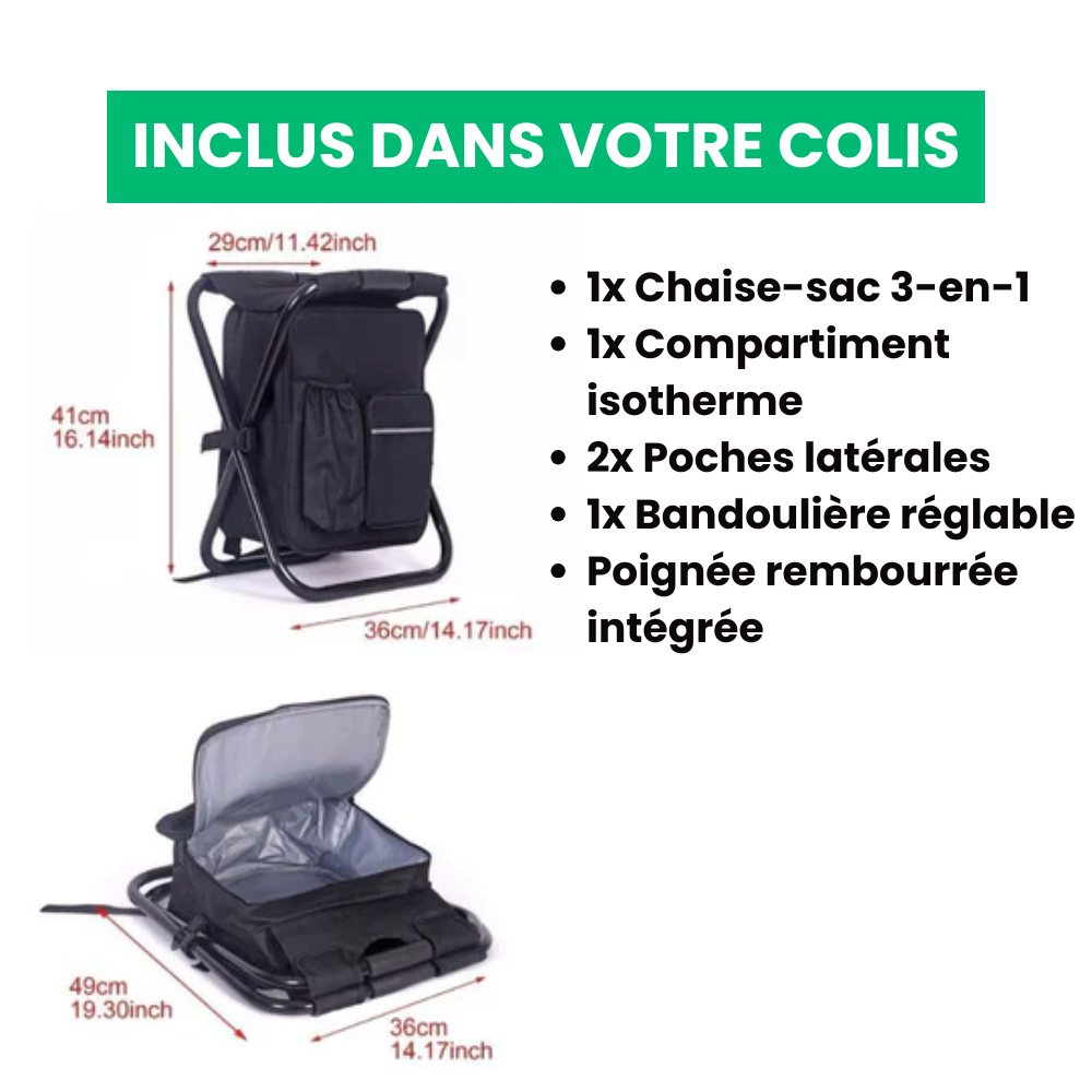 Silla tipo mochila 3 en 1 definitiva