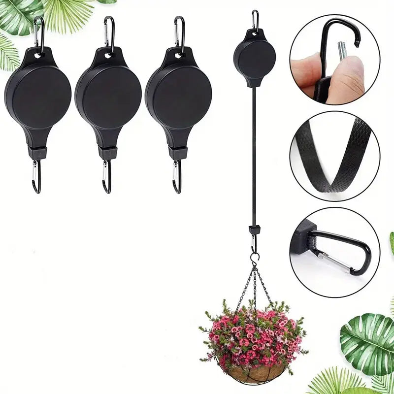 Gancho de pared ajustable para plantas