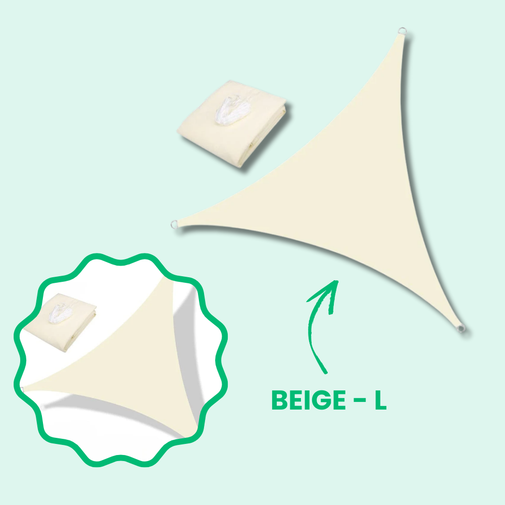 Vela de sombra triangular impermeable