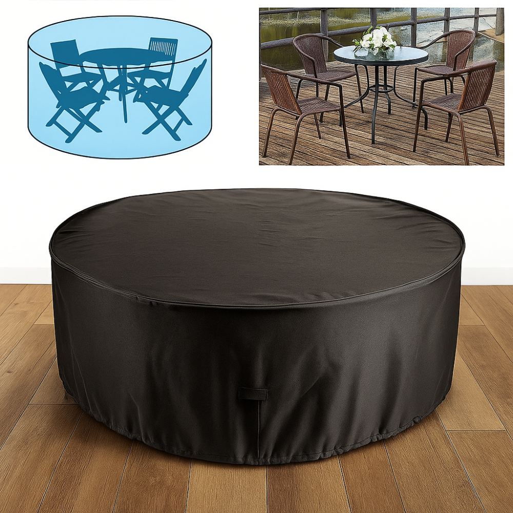 Jardioui Housse de Protection Table de Jardin Imperméable Ultra-Résistante