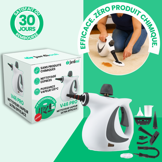 Limpiador a vapor compacto para múltiples superficies