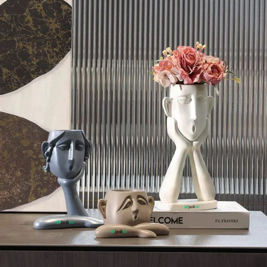 Maceta De Caras Artísticas Elegantes