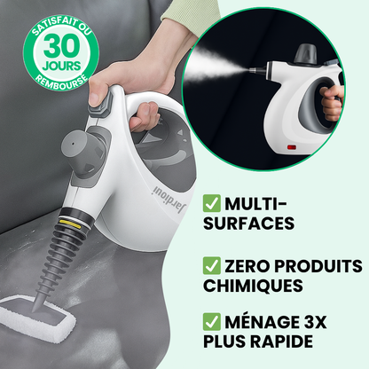 Limpiador a vapor compacto para múltiples superficies