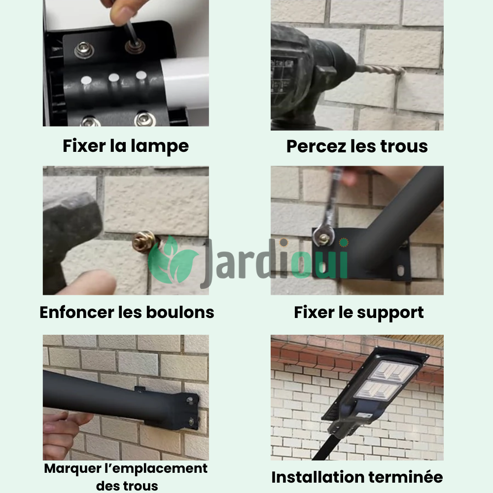 Farola solar para exteriores con sensor de movimiento ultrapotente
