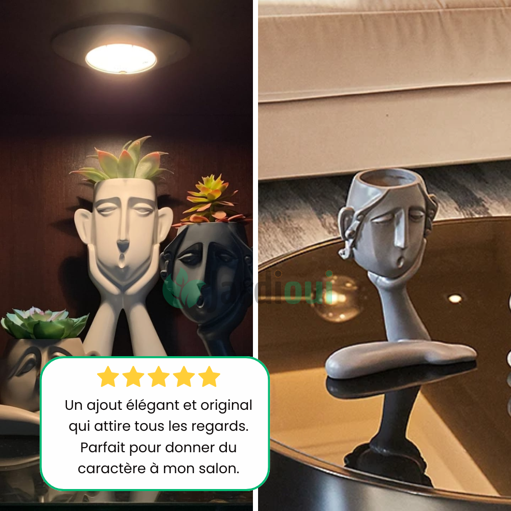 Maceta De Caras Artísticas Elegantes