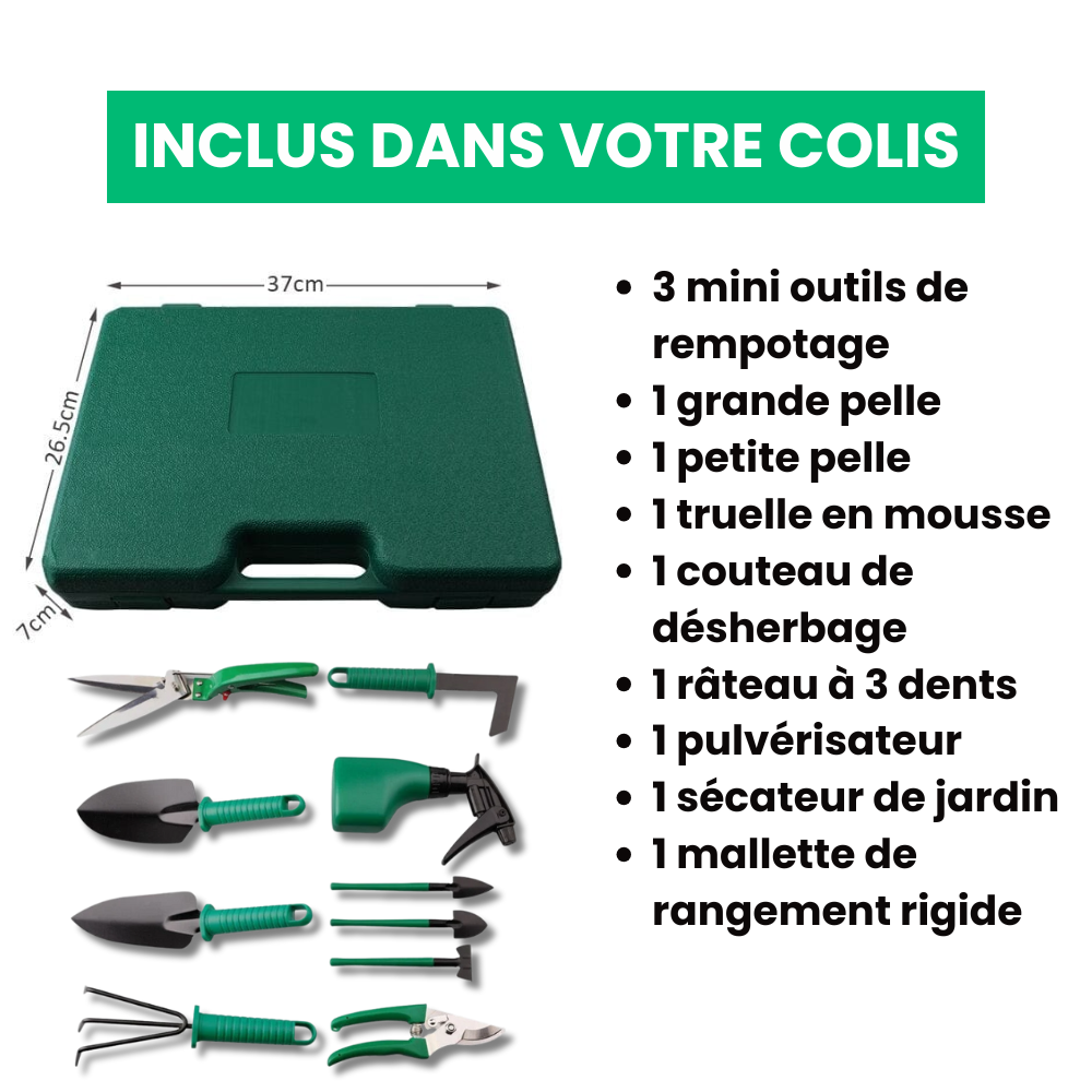 Kit de herramientas de jardín multifuncional