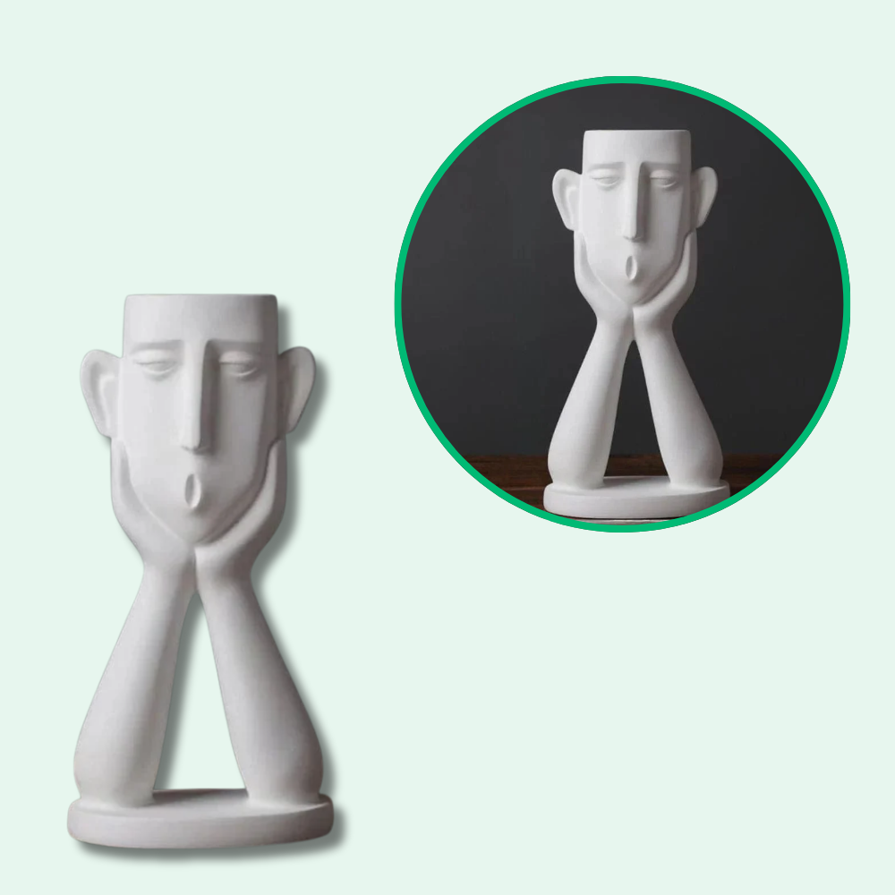 Maceta De Caras Artísticas Elegantes