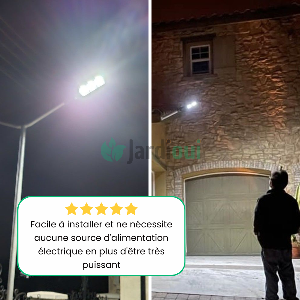 Farola solar para exteriores con sensor de movimiento ultrapotente