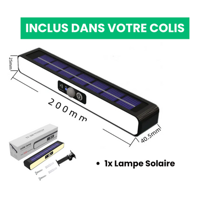 Lampe Solaire Puissante à Détecteur de Mouvements