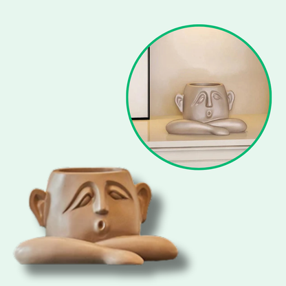 Maceta De Caras Artísticas Elegantes