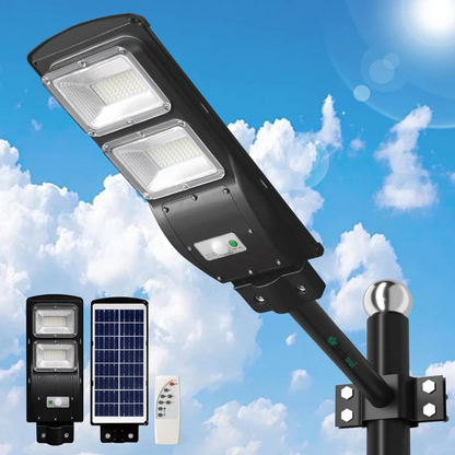 Farola solar para exteriores con sensor de movimiento ultrapotente