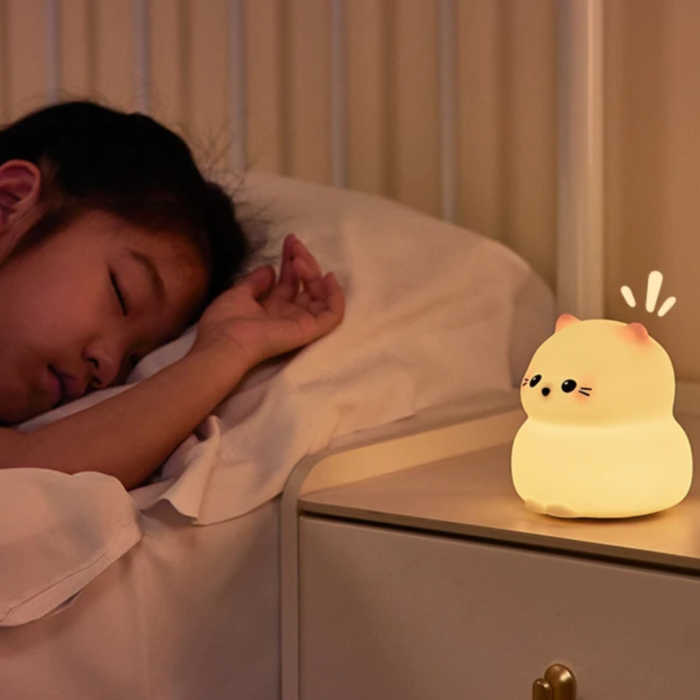 Jardioui 1 Veilleuse (39.90 €/ pcs) Veilleuse Chaton Doux Lumineux