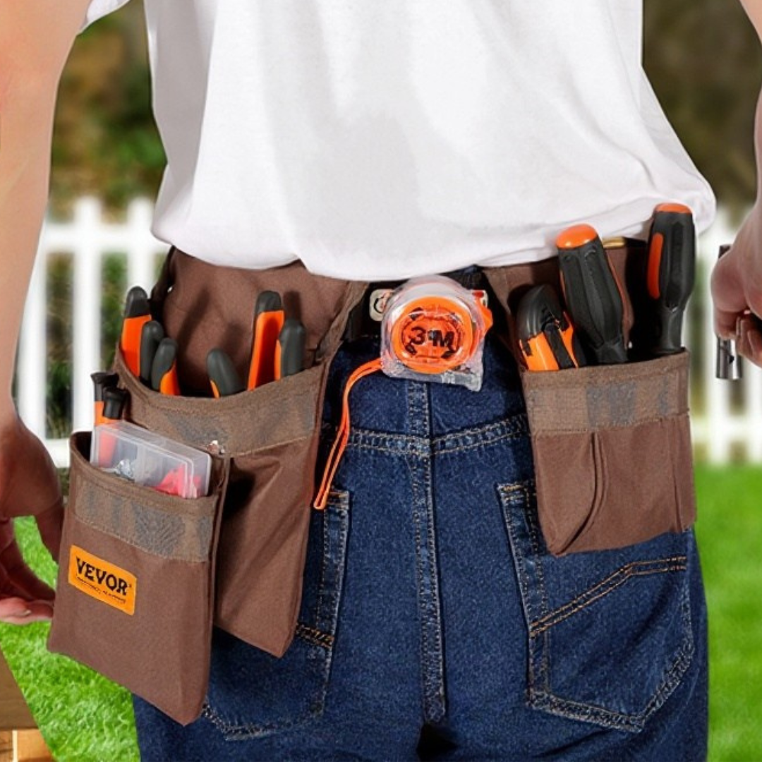 Jardioui Ceinture à Outils Compacte & Résistante (Outils non inclus)