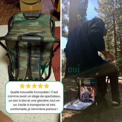 Jardioui Chaise Sac à Dos 3-en-1 Ultime
