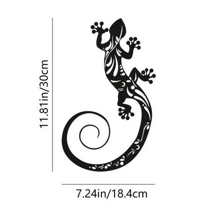 Jardioui Décoration Murale Lézard en Métal