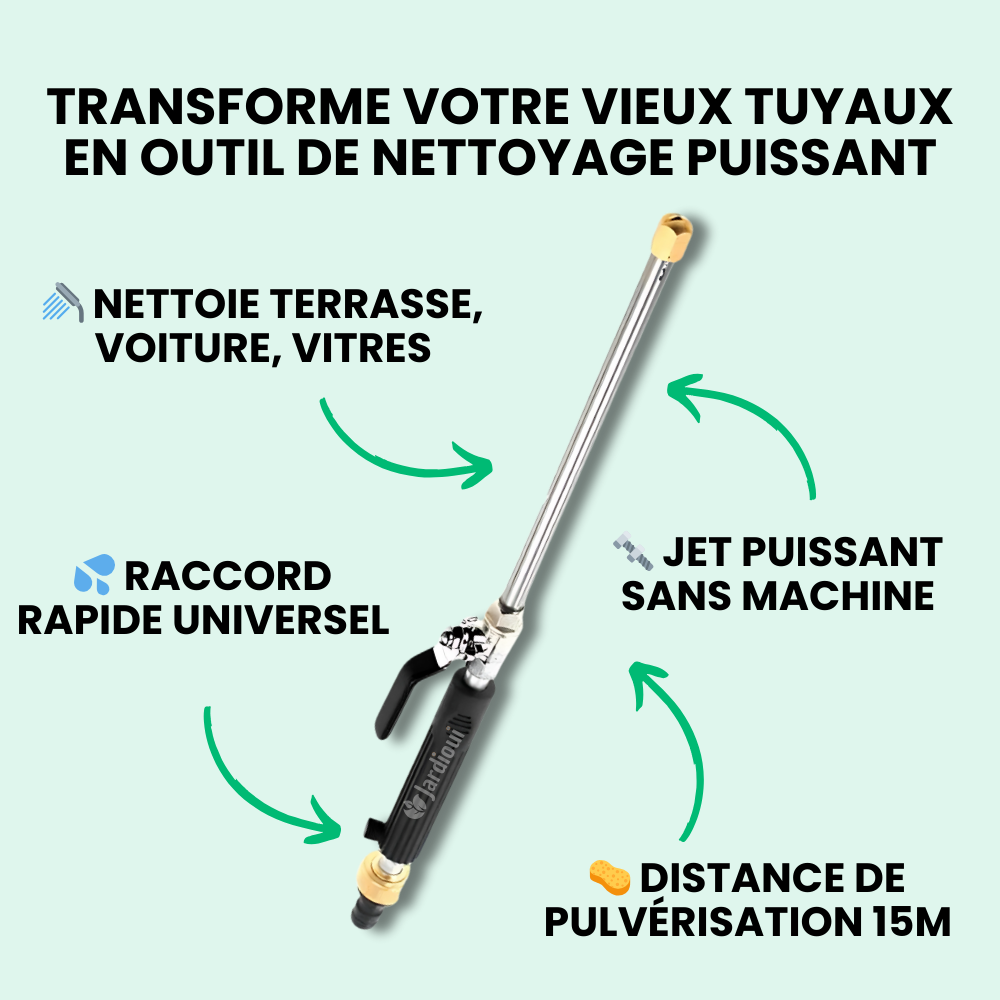 Jardioui Extension de Tuyau de Jardin Haute Pression