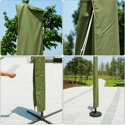 Jardioui Housse de Protection pour Parasol Déporté Anti-Poussière