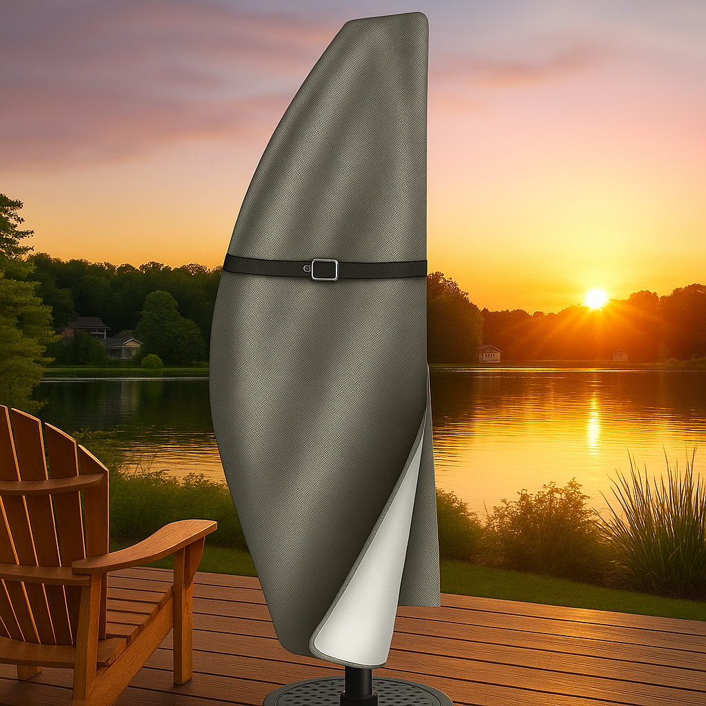 Jardioui Housse de Protection pour Parasol Déporté Ultra-Résistante