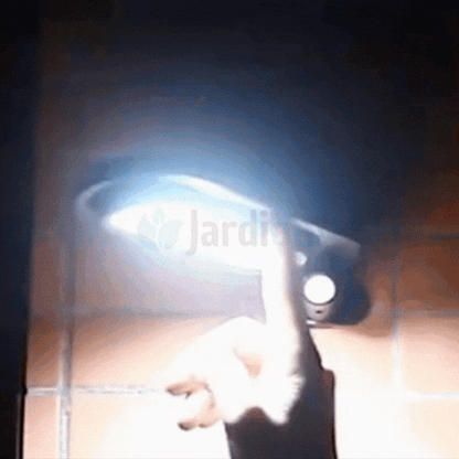 Jardioui Lampadaire Solaire Détecteur de Mouvement Puissant