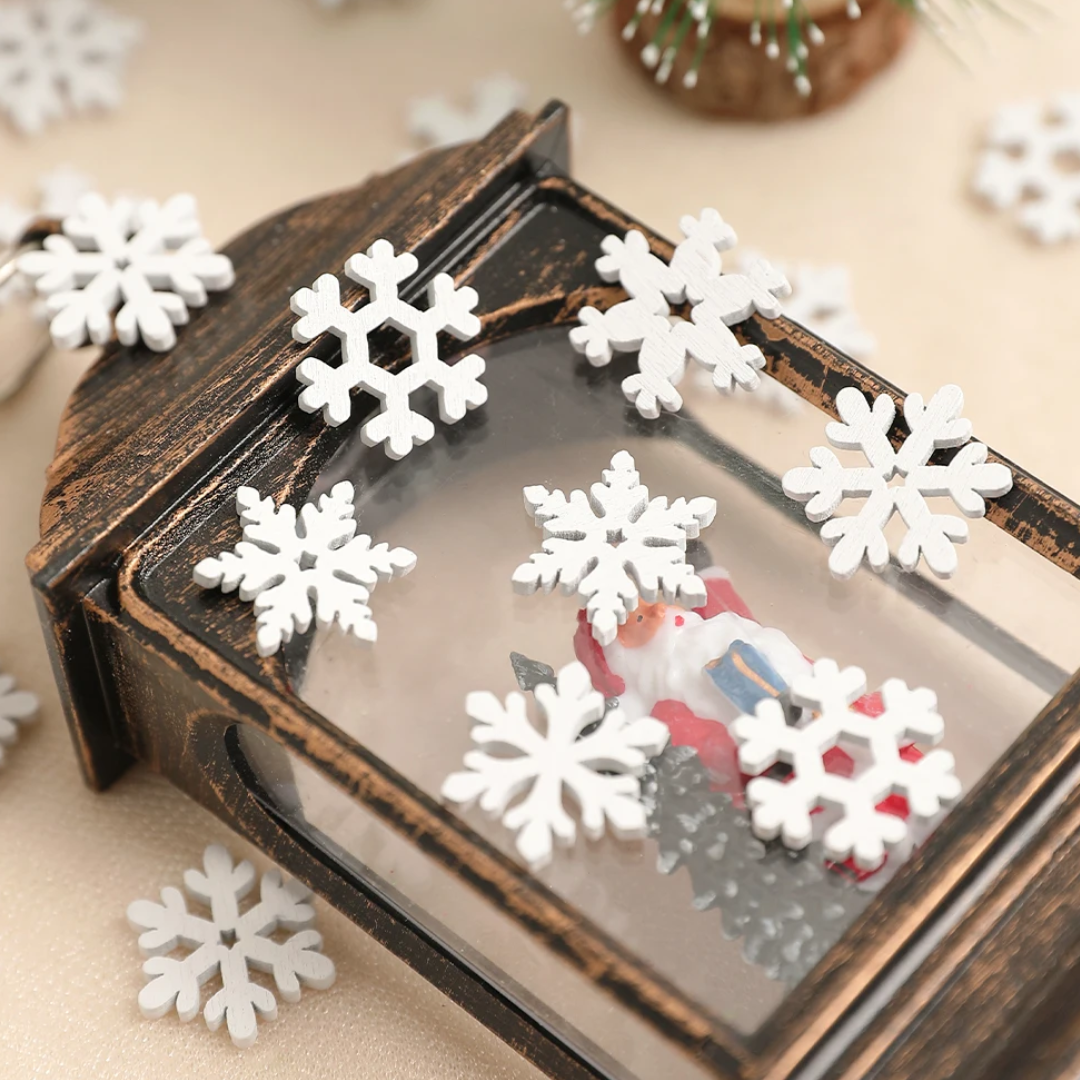 Jardioui Mini Flocons de Neige Blancs Délicats