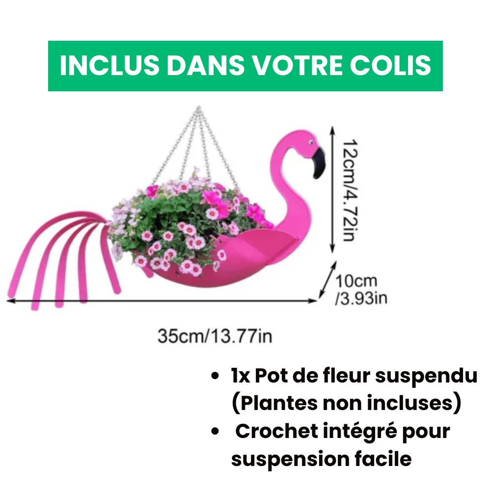 Jardioui Pot de Fleurs Suspendu Animaux Artistiques
