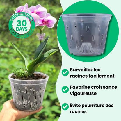 Jardioui Pots de Culture Transparents Aérés Premium