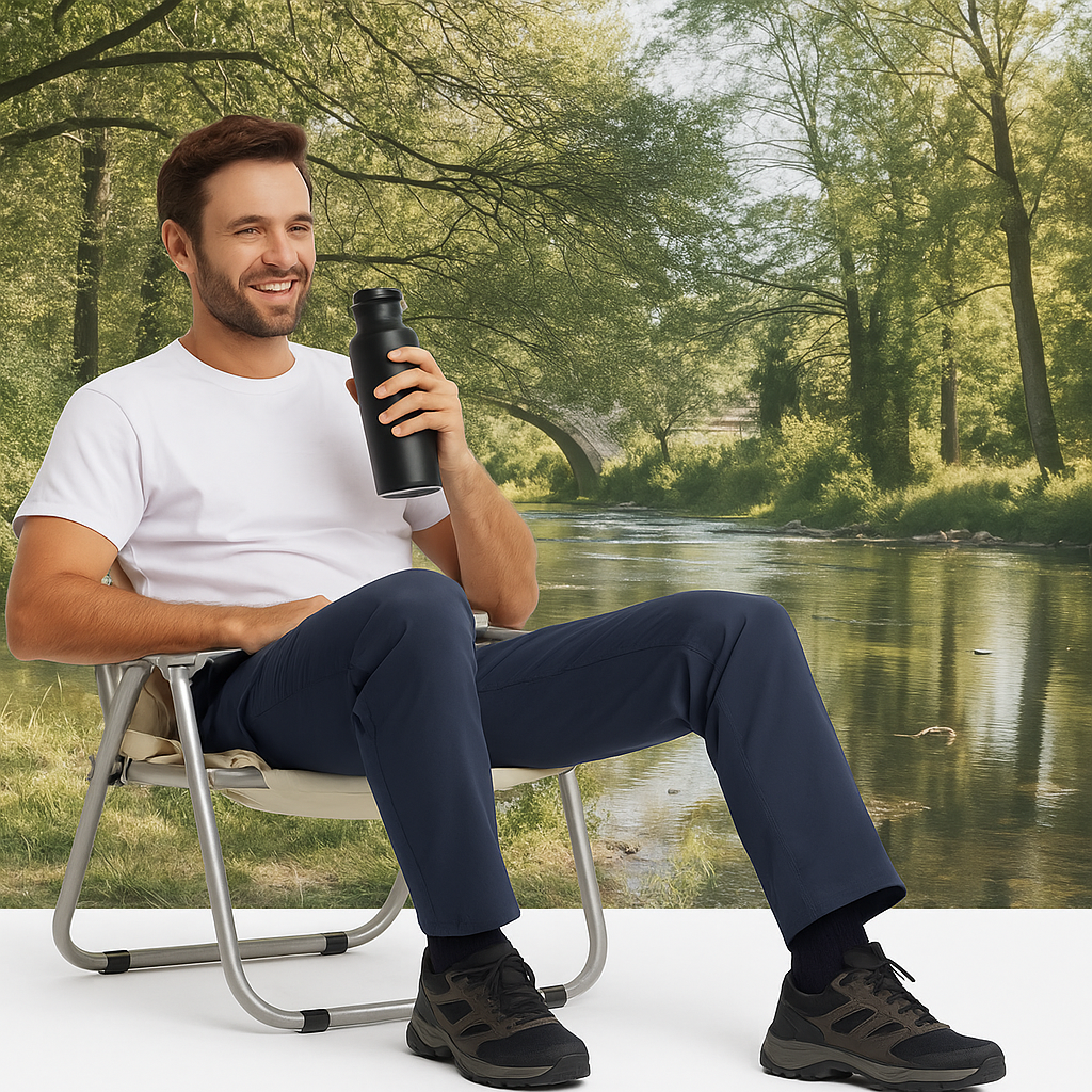 Jardioui S Pantalon Bleu de Travail Homme