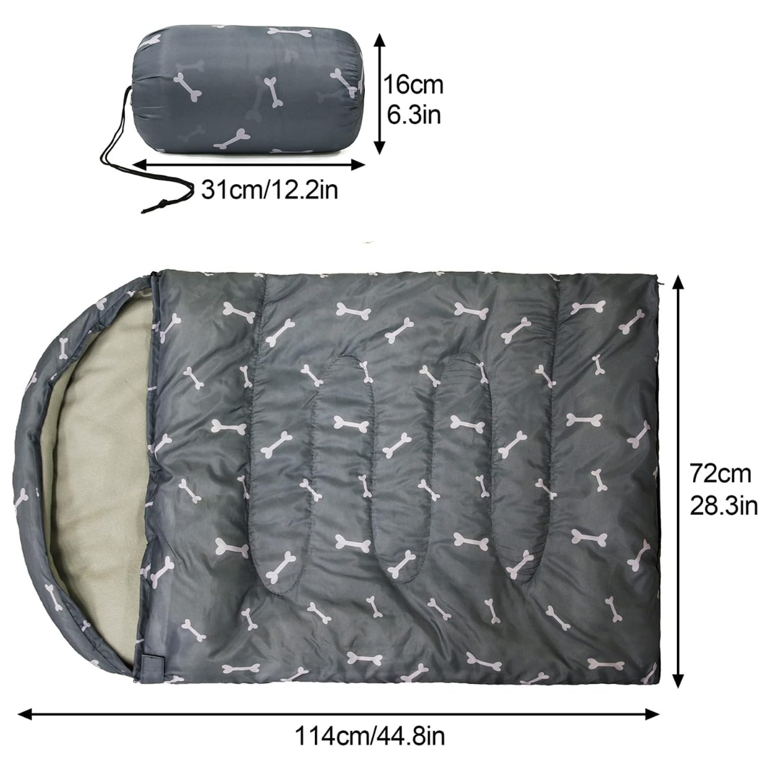 Jardioui Sac de Couchage Extérieur Ultra-Confort pour Chien