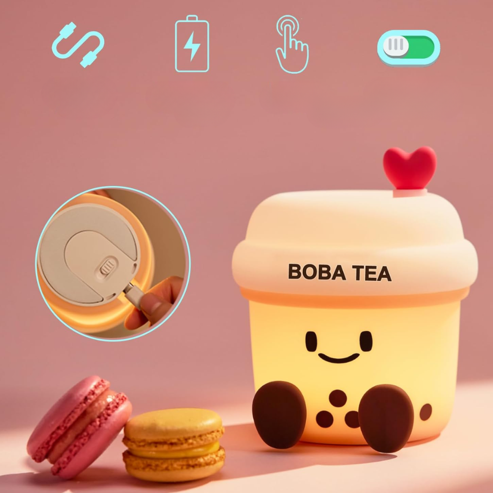 Jardioui Veilleuse Bubble Tea Tactile Gourmande