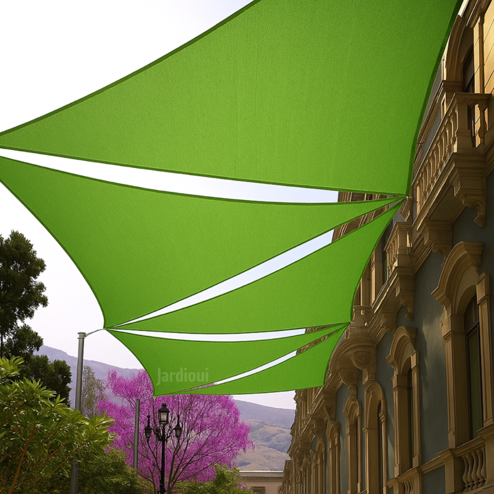 Jardioui Voile d'Ombrage Triangulaire Premium