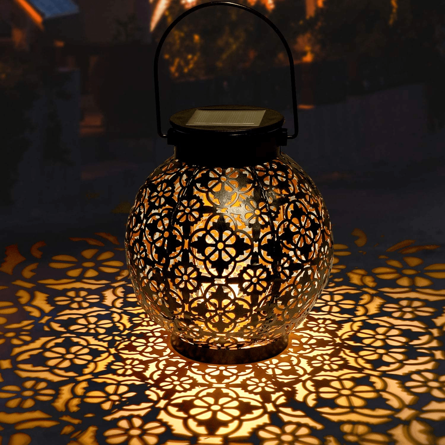 frJardioui Lampes 1 pièce Lanterne Solaire Marocaine Pour Extérieur